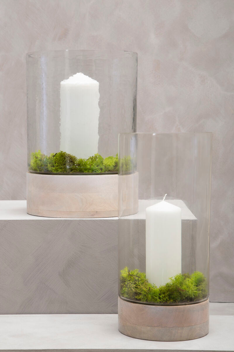 Hurricane Hammered Small Candle Holder