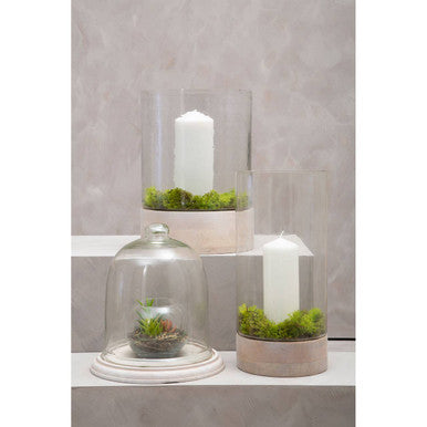 Hurricane Hammered Small Candle Holder