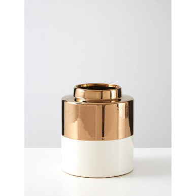 Polished Small Metallic Vase