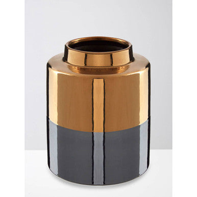 Dual Tone Small Metallic Finish Vase