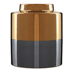Dual Tone Small Metallic Finish Vase