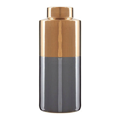 Grey Large Metallic Vase