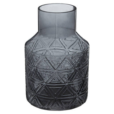 Grey Glass Vase