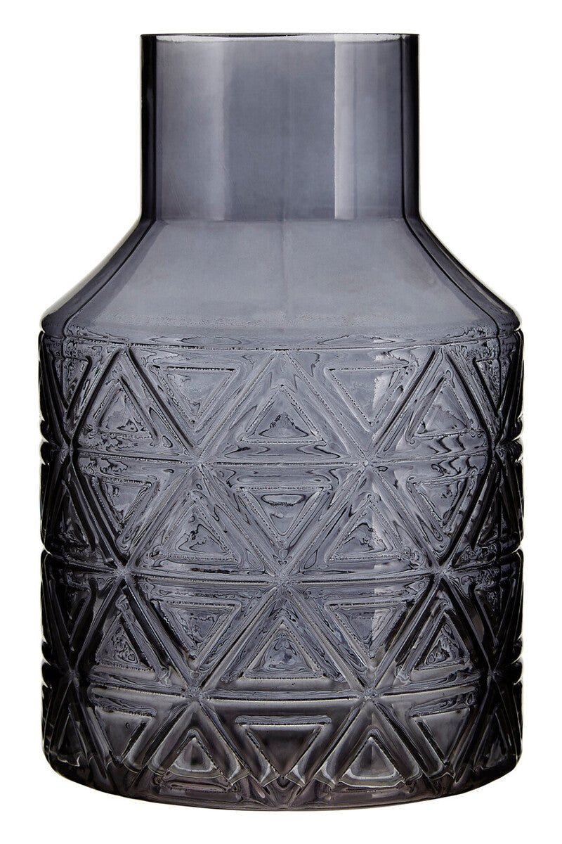 Grey Glass Vase