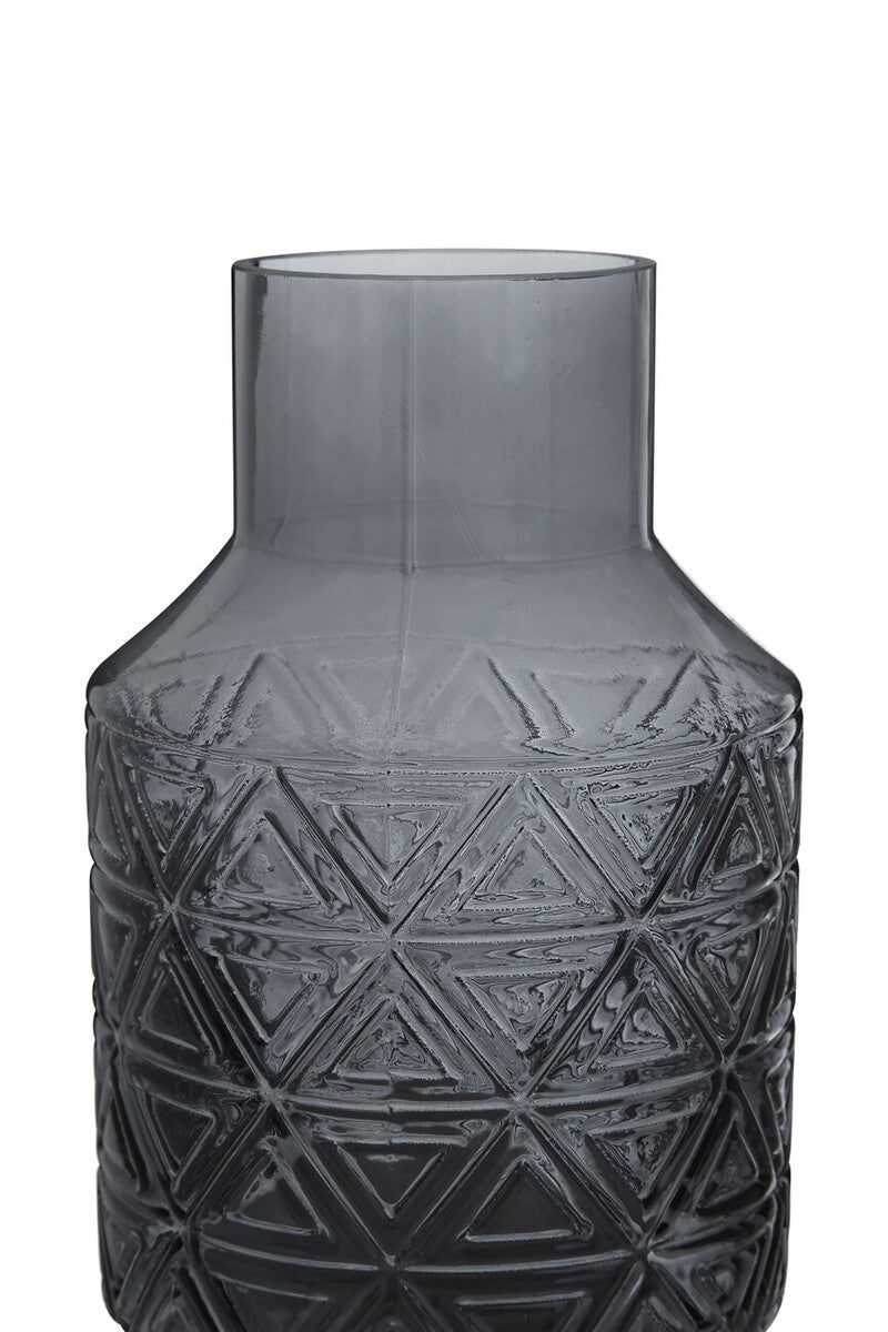 Grey Glass Vase