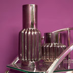 Silver Small Glass Vase