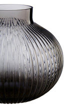 Small Smoked Grey Glass Vase