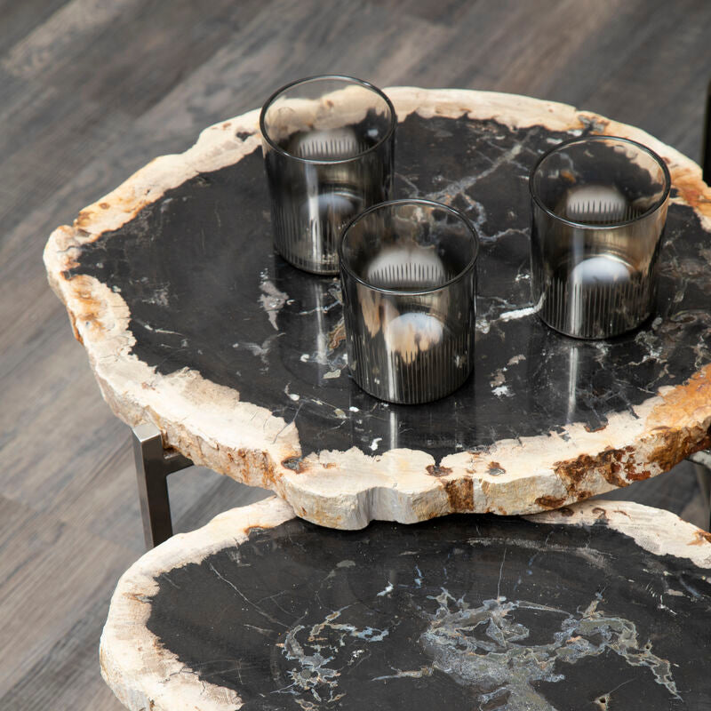 Silver Glass Tealight Holder