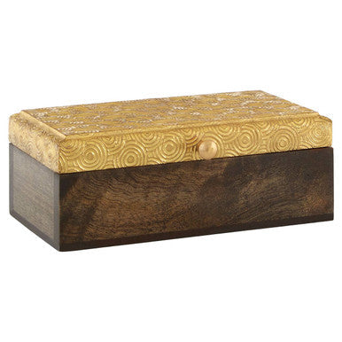 Gold Disc Design Small Trinket Box