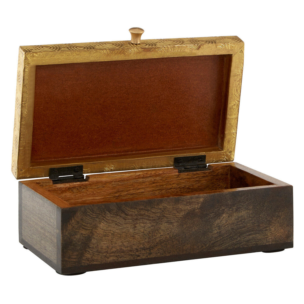 Gold Disc Design Small Trinket Box
