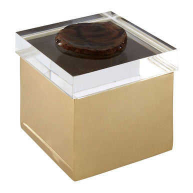 Black Agate Small Trinket Box