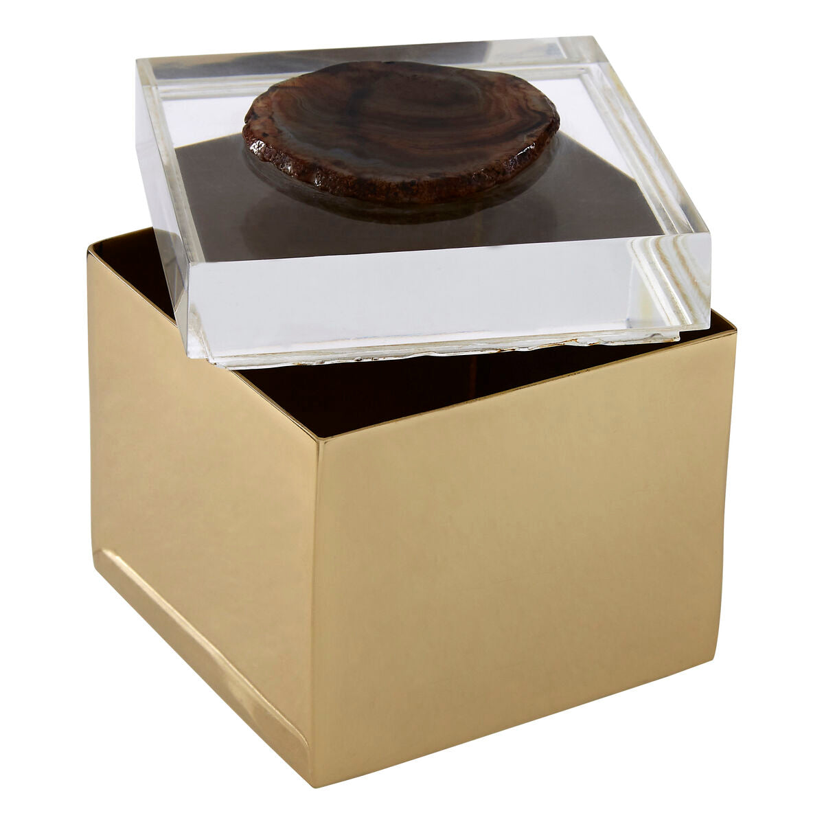 Black Agate Small Trinket Box