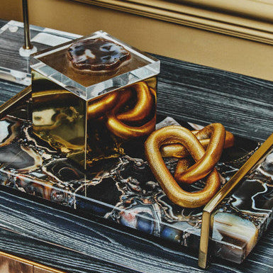 Black Agate Small Tray