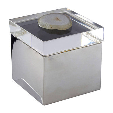 White Agate Small Trinket Box