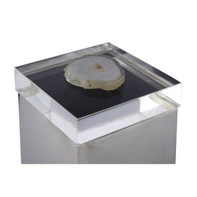 White Agate Small Trinket Box