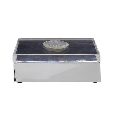 White Agate Large Trinket Box