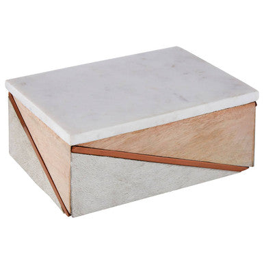 Cowhide Large Trinket Box