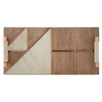Cowhide and Wood Tray