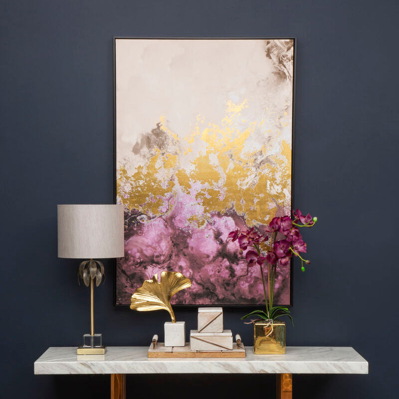 Cowhide and Wood Tray