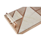 Cowhide and Wood Tray