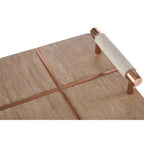 Cowhide and Wood Tray