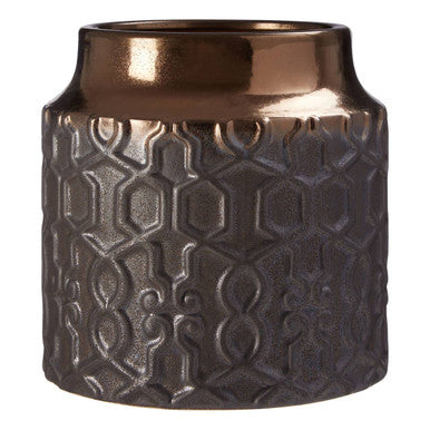 Grey Textured Large Planter