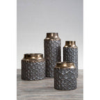 Grey Textured Large Planter
