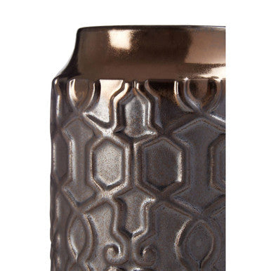 Grey Textured Large Planter