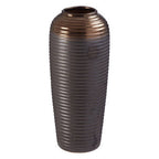 Ribbed Textured Large Ceramic Vase