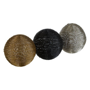 Set of 3 Large Decorative Balls