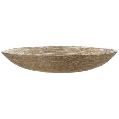Nickel Twisted Metal Small Decorative Bowl