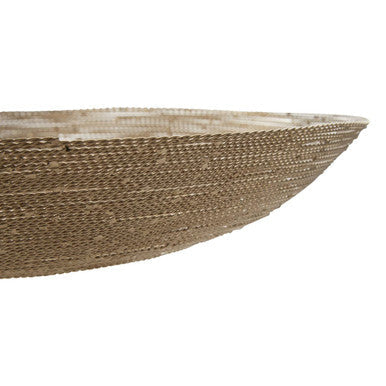 Nickel Twisted Metal Small Decorative Bowl