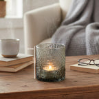 Smoked Glass Tealight Holder