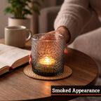 Smoked Glass Tealight Holder