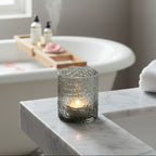 Smoked Glass Tealight Holder