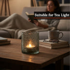 Smoked Glass Tealight Holder