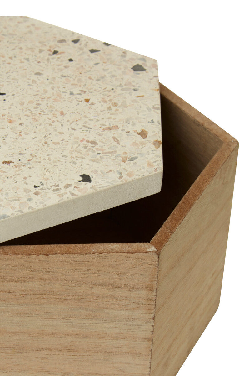 Large Terrazzo Lid Trinket Box