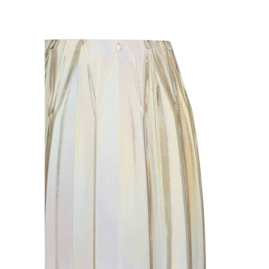 Large Glass Vase with Iridescent Finish