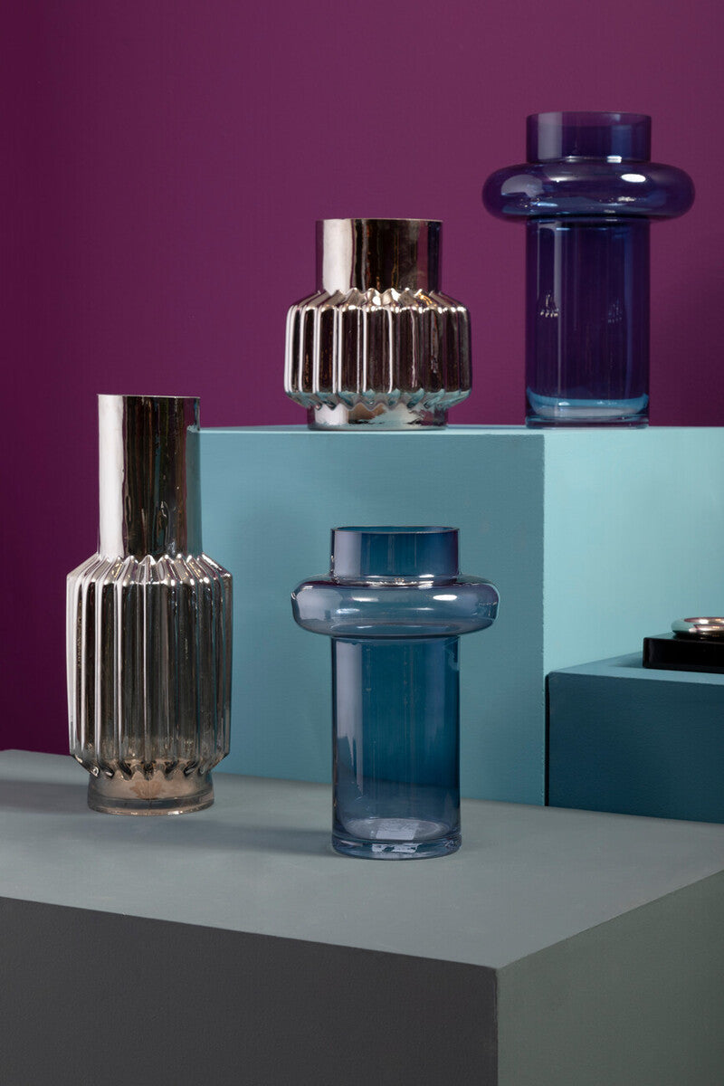 Small Blue Glass Vase