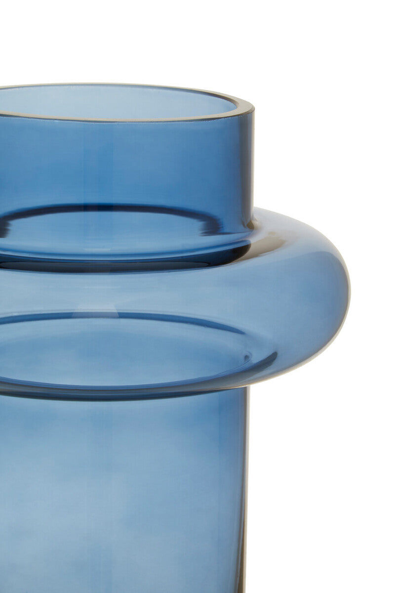 Small Blue Glass Vase