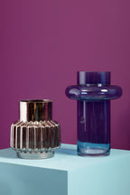 Large Blue Glass Vase | Cabrina