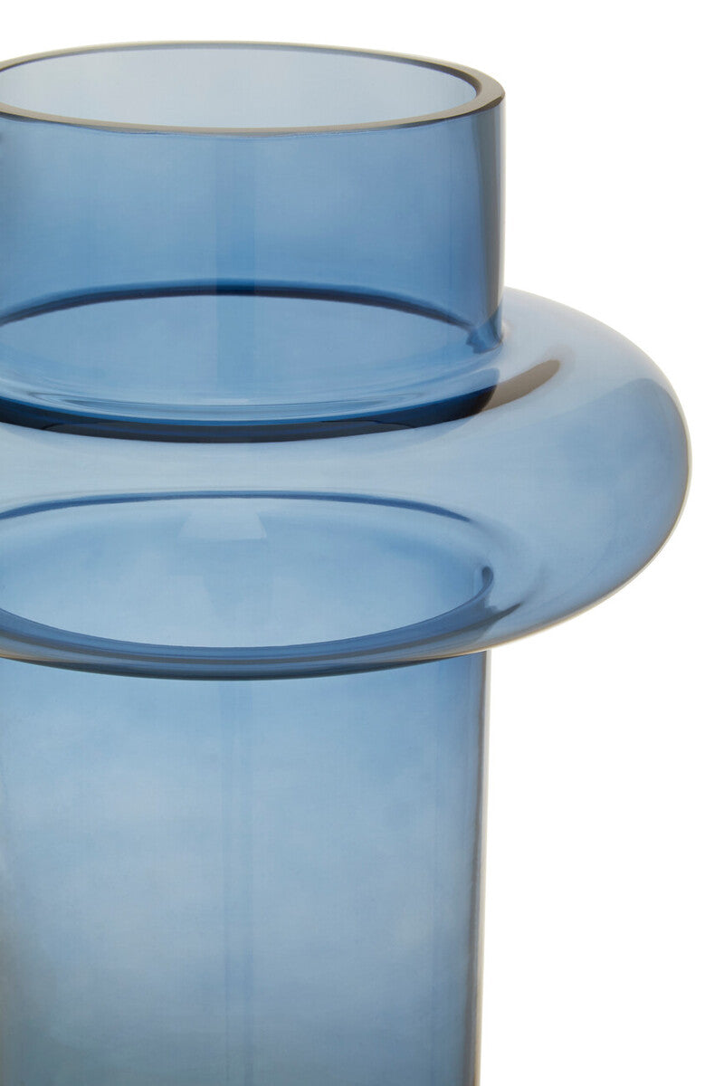 Large Blue Glass Vase | Cabrina
