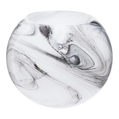 Marble Design Glass Vase