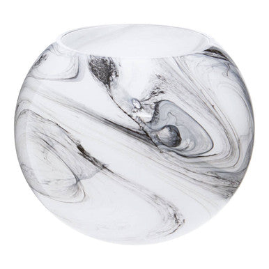 Marble Design Glass Vase