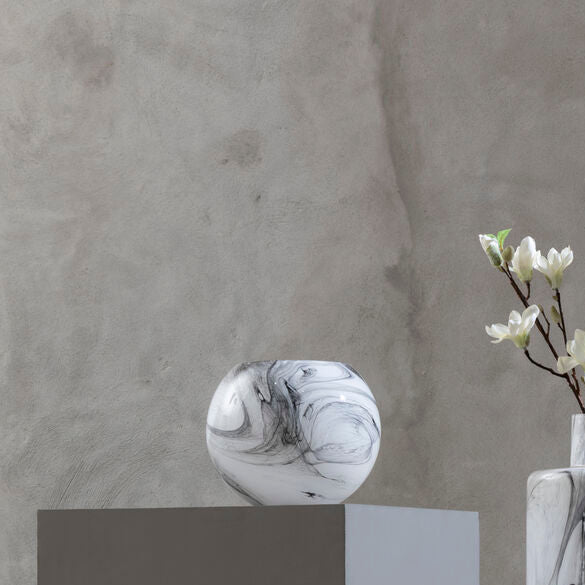 Marble Design Glass Vase
