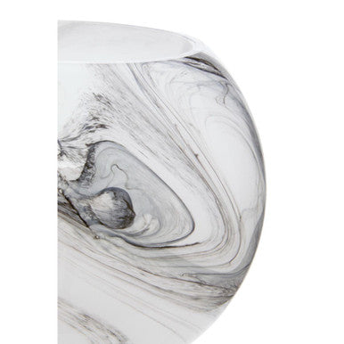 Marble Design Glass Vase
