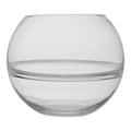 Clear Glass Round Vase