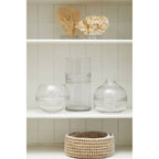 Clear Glass Round Vase