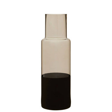 Smoked Glass Bottle Vase