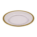 Textured Glass Side Plate with Gold Rim